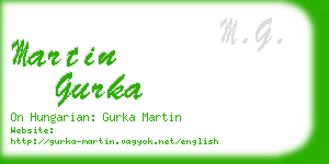 martin gurka business card